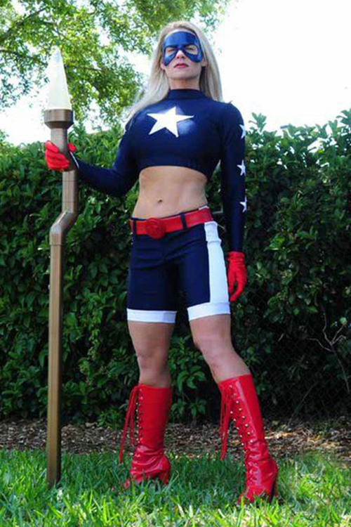 Navy Blue Stargirl Cosplay Superhero Costume